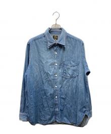 Needles（ニードルズ）の古着「ダブルカーラーシャンブレーシャツ」｜ブルー