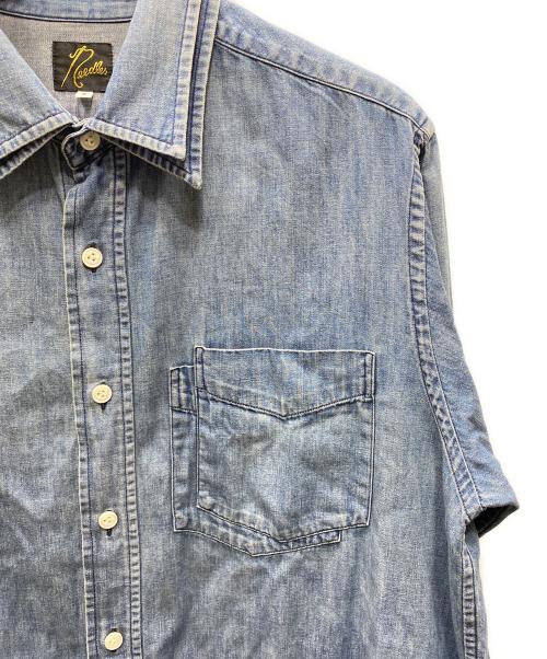 Needles（ニードルズ）Needles (ニードルズ) ダブルカーラーシャンブレーシャツ ブルー サイズ:Sの古着・服飾アイテム
