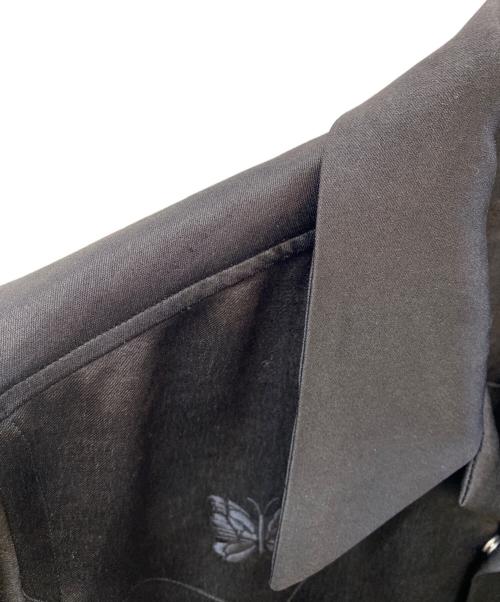 Needles（ニードルズ）Needles (ニードルズ) サテンオープンカラーシャツ ブラック サイズ:Mの古着・服飾アイテム