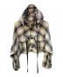 AiE（エーアイイー）の古着「ショートケープ チェックシャツパーカー」｜アイボリー×ブラック