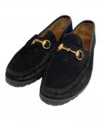 GUCCIグッチ）の古着「ホースビットローファー」｜ブラック