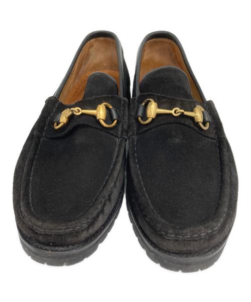 GUCCI（グッチ）GUCCI (グッチ) ホースビットローファー ブラック サイズ:6 1/2の古着・服飾アイテム
