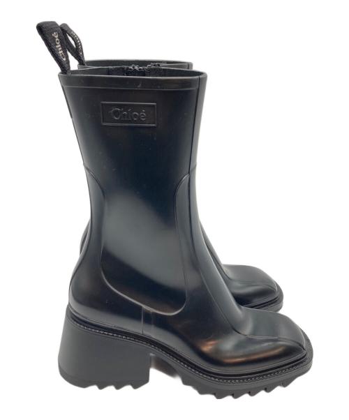 Chloe（クロエ）Chloe (クロエ) Betty レインブーツ ブラック サイズ:37の古着・服飾アイテム
