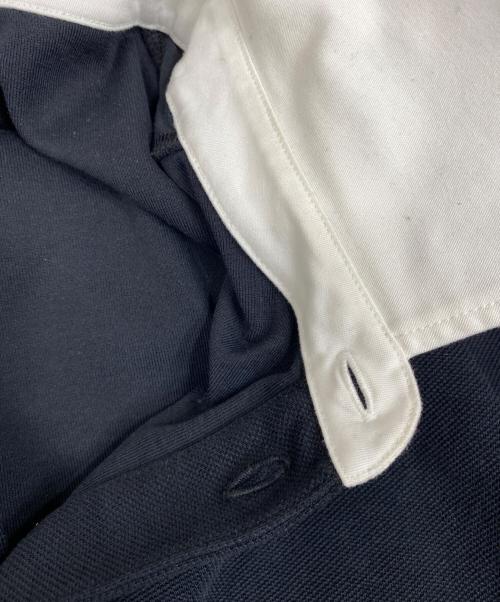 courreges（クレージュ）courreges (クレージュ) ロゴ刺繍ロングスリーブポロシャツ ブラック サイズ:Mの古着・服飾アイテム