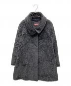 Max Mara Studioマックスマーラ ストゥディオ）の古着「アルパカ×ウール コート」｜ブラック