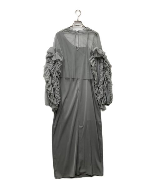 LE'RURE（リルアー）LE'RURE (リルアー) Volume tulle set dress/セットアップワンピース グレー サイズ:Mの古着・服飾アイテム