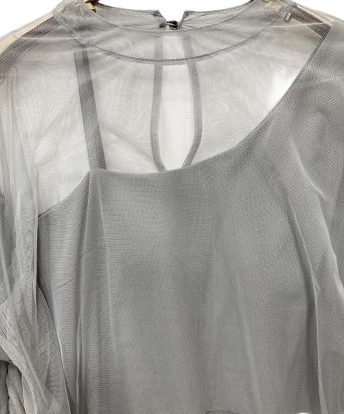 LE'RURE（リルアー）LE'RURE (リルアー) Volume tulle set dress/セットアップワンピース グレー サイズ:Mの古着・服飾アイテム