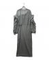 LE'RURE（リルアー）の古着「Volume tulle set dress/セットアップワンピース」｜グレー