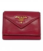 PRADAプラダ）の古着「サフィアーノ ミニ ウォレット」｜ピンク