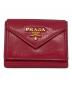 PRADA（プラダ）の古着「サフィアーノ ミニ ウォレット」｜ピンク