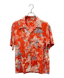 Sun Surf（サンサーフ）の古着「RAYON HAWAIIAN SHIRT “CHERRY BLOSSOMS”/アロハシャツ」｜レッド