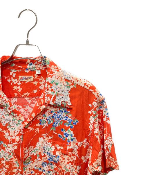 Sun Surf（サンサーフ）Sun Surf (サンサーフ) RAYON HAWAIIAN SHIRT “CHERRY BLOSSOMS”/アロハシャツ レッド サイズ:Lの古着・服飾アイテム