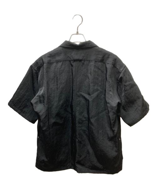 OUAT（オーユーエーティー）OUAT (オーユーエーティー) Nylon Twill Work Shirt/ナイロンツイルワークシャツ ブラック サイズ:2の古着・服飾アイテム