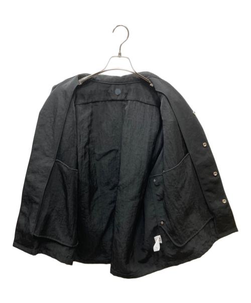 OUAT（オーユーエーティー）OUAT (オーユーエーティー) Nylon Twill Work Shirt/ナイロンツイルワークシャツ ブラック サイズ:2の古着・服飾アイテム