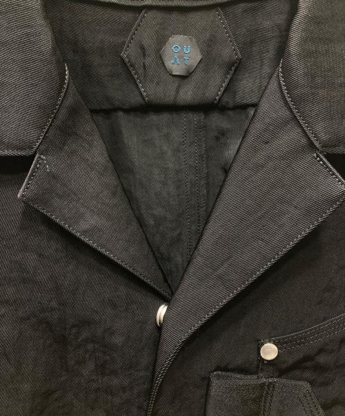 OUAT（オーユーエーティー）OUAT (オーユーエーティー) Nylon Twill Work Shirt/ナイロンツイルワークシャツ ブラック サイズ:2の古着・服飾アイテム