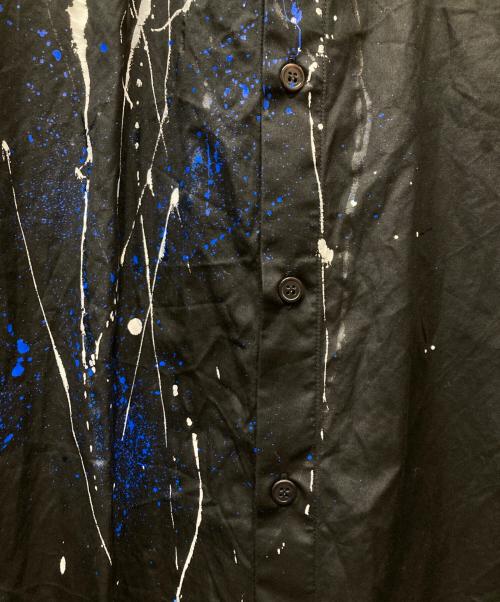 s'yte（サイト）s'yte (サイト) Broad Splash Paint Processing Long Shirt / ペイント加工 ロングシャツ ブラック サイズ:3の古着・服飾アイテム