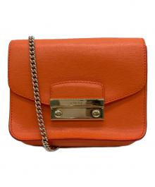 FURLA（フルラ）の古着「Metropolis Mini Chain Shoulder Bag」｜オレンジ