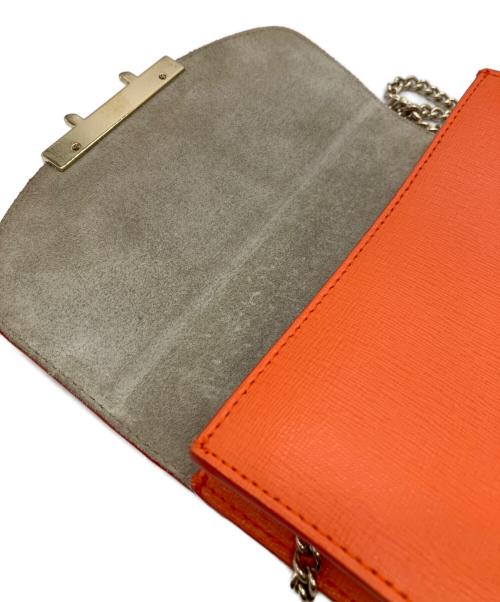 FURLA（フルラ）FURLA (フルラ) Metropolis Mini Chain Shoulder Bag オレンジの古着・服飾アイテム