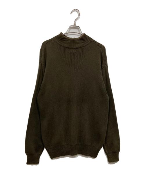 L.L.Bean（エルエルビーン）L.L.Bean (エルエルビーン) ハーフジップニット カーキ サイズ:Mの古着・服飾アイテム