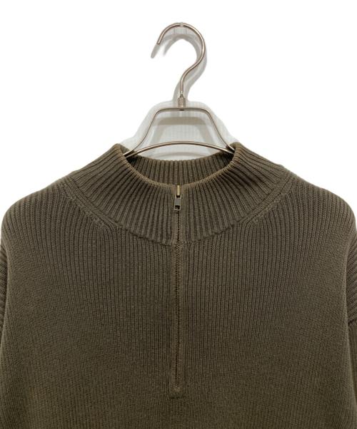 L.L.Bean（エルエルビーン）L.L.Bean (エルエルビーン) ハーフジップニット カーキ サイズ:Mの古着・服飾アイテム