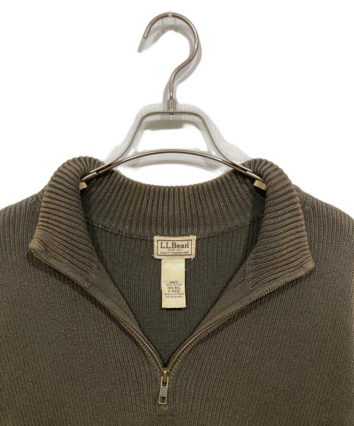 L.L.Bean（エルエルビーン）L.L.Bean (エルエルビーン) ハーフジップニット カーキ サイズ:Mの古着・服飾アイテム