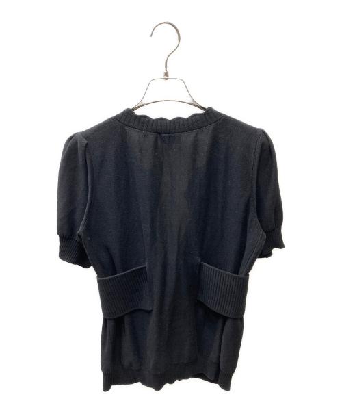 FENDI（フェンディ）FENDI (フェンディ) 半袖ニットカーディガン ブラック サイズ:38の古着・服飾アイテム
