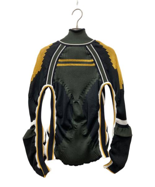 ALEXANDER WANG（アレキサンダー・ワン）ALEXANDER WANG (アレキサンダー・ワン) ジップアップニットジャケット ブラック サイズ:Sの古着・服飾アイテム