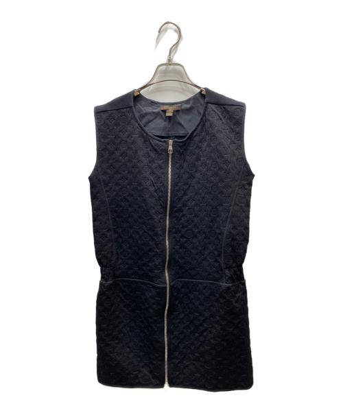 LOUIS VUITTON（ルイ ヴィトン）LOUIS VUITTON (ルイ ヴィトン) ジャガード モノグラム ジップ ワンピース ブラック サイズ:Ｍの古着・服飾アイテム