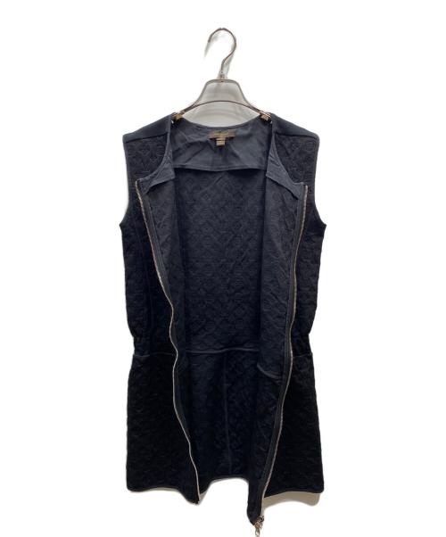 LOUIS VUITTON（ルイ ヴィトン）LOUIS VUITTON (ルイ ヴィトン) ジャガード モノグラム ジップ ワンピース ブラック サイズ:Ｍの古着・服飾アイテム