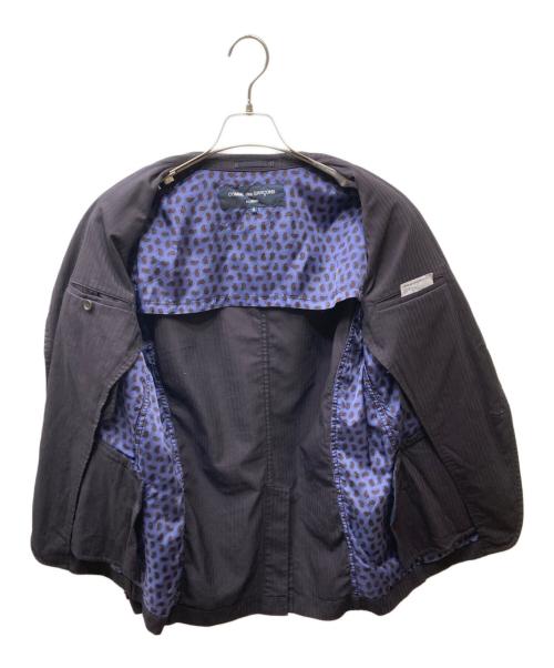 COMME des GARCONS HOMME（コムデギャルソン オム）COMME des GARCONS HOMME (コムデギャルソン オム) ウールポリ テーラードジャケット ブラウン サイズ:Sの古着・服飾アイテム