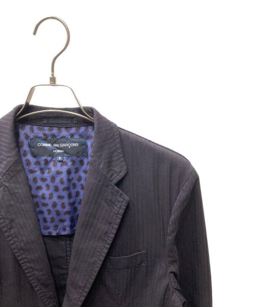 COMME des GARCONS HOMME（コムデギャルソン オム）COMME des GARCONS HOMME (コムデギャルソン オム) ウールポリ テーラードジャケット ブラウン サイズ:Sの古着・服飾アイテム