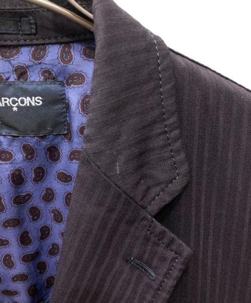 COMME des GARCONS HOMME（コムデギャルソン オム）COMME des GARCONS HOMME (コムデギャルソン オム) ウールポリ テーラードジャケット ブラウン サイズ:Sの古着・服飾アイテム