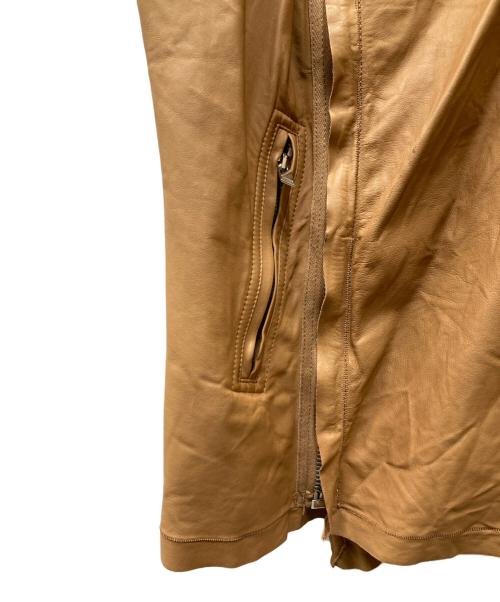 RICK OWENS（リックオウエンス）RICK OWENS (リックオウエンス) OLMAR and MIRTA期 レザーベスト ブラウン サイズ:40の古着・服飾アイテム