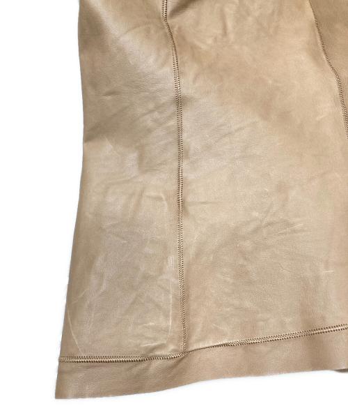 RICK OWENS（リックオウエンス）RICK OWENS (リックオウエンス) OLMAR and MIRTA期 レザーベスト ブラウン サイズ:40の古着・服飾アイテム