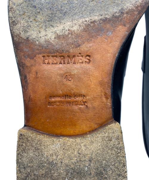 HERMES（エルメス）HERMES (エルメス) ローファー ブラック サイズ:43の古着・服飾アイテム