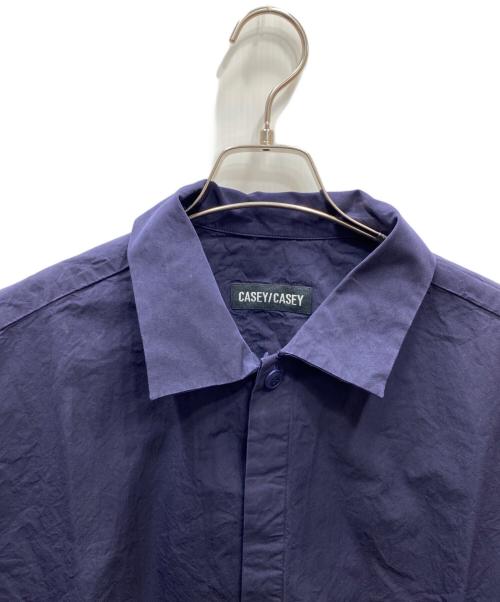 CASEY CASEY（ケーシーケーシー）CASEY CASEY (ケーシーケーシー) VOLT SHIRT ヴォルトシャツ ネイビー サイズ:Ｍの古着・服飾アイテム