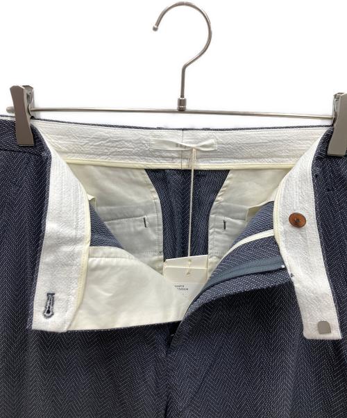 seya.（セヤ）seya. (セヤ) 25SS SUMMER HERRINGBONE TOTSUKAWA PANTS スラックス ブルー×グレー サイズ:3 未使用品の古着・服飾アイテム