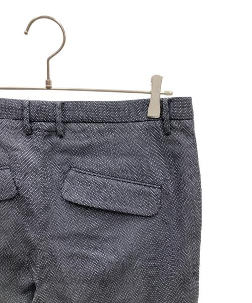 seya.（セヤ）seya. (セヤ) 25SS SUMMER HERRINGBONE TOTSUKAWA PANTS スラックス ブルー×グレー サイズ:3 未使用品の古着・服飾アイテム