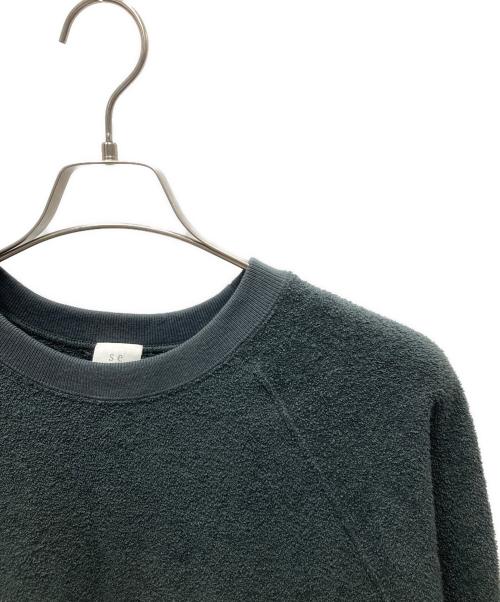 seya.（セヤ）seya. (セヤ) RIVERSIDELOOPWHEEL SWEAT オーガニックダブルパイルスウェット グリーン サイズ:3 未使用品の古着・服飾アイテム