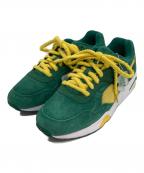 PUMAプーマ）の古着「R698 Super PUMA スニーカー」｜グリーン×イエロー