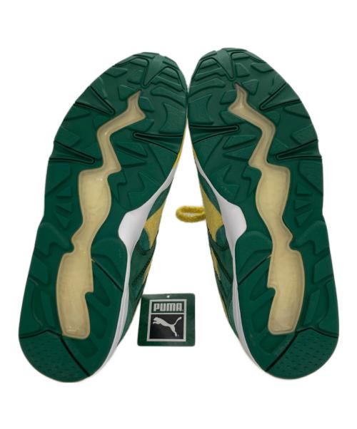 PUMA（プーマ）PUMA (プーマ) R698 Super PUMA スニーカー グリーン×イエロー サイズ:27.5cmの古着・服飾アイテム