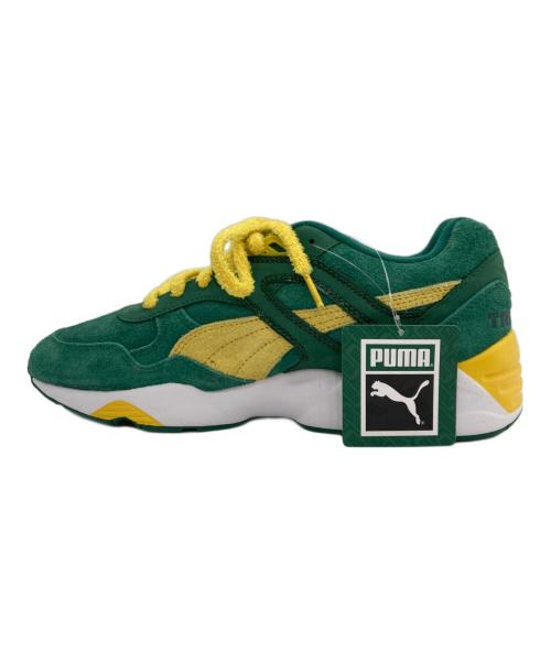 PUMA（プーマ）PUMA (プーマ) R698 Super PUMA スニーカー グリーン×イエロー サイズ:27.5cmの古着・服飾アイテム