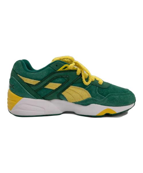 PUMA（プーマ）PUMA (プーマ) R698 Super PUMA スニーカー グリーン×イエロー サイズ:27.5cmの古着・服飾アイテム