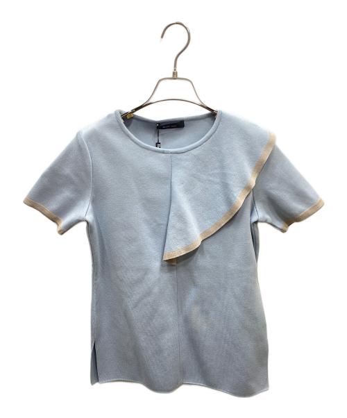Rene（ルネ）Rene (ルネ) ショートスリーブニット ブルー サイズ:34 未使用品の古着・服飾アイテム