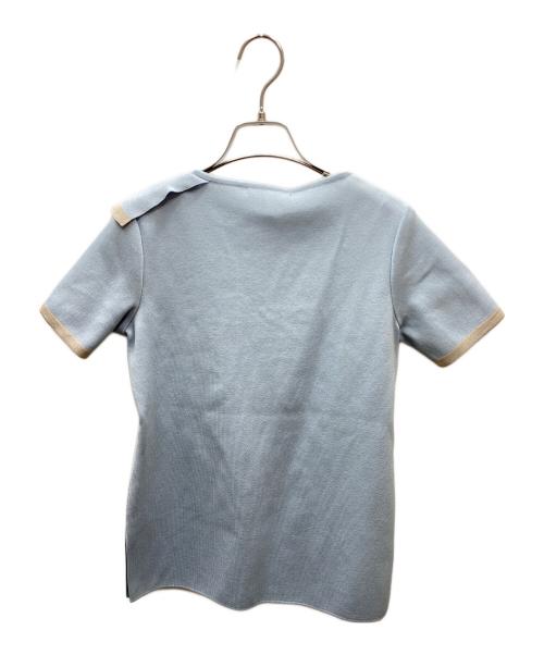 Rene（ルネ）Rene (ルネ) ショートスリーブニット ブルー サイズ:34 未使用品の古着・服飾アイテム