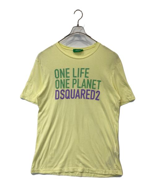 DSQUARED2（ディースクエアード）DSQUARED2 (ディースクエアード) MALE CAPSULE COLLECTION 0008-T-shirts メイル カプセル コレクション 0008 ティーシャツ S78GD0085 イエロー サイズ:Lの古着・服飾アイテム