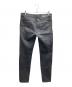 EMPORIO ARMANI (エンポリオ アルマーニ) ローライズ　スキニーコーティングデニムパンツ ブラック サイズ:EU32：7000円