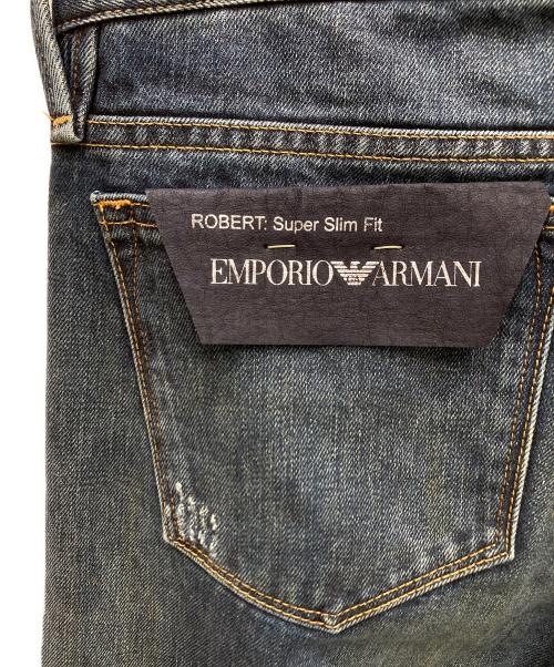 EMPORIO ARMANI JEANS（エンポリオアルマーニジーンズ）EMPORIO ARMANI JEANS (エンポリオアルマーニジーンズ) デニムパンツ ブルー サイズ:30の古着・服飾アイテム