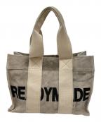READYMADEレディメイド）の古着「EASY TOTE(S) イージー トート バッグ」｜アイボリー×ブラック