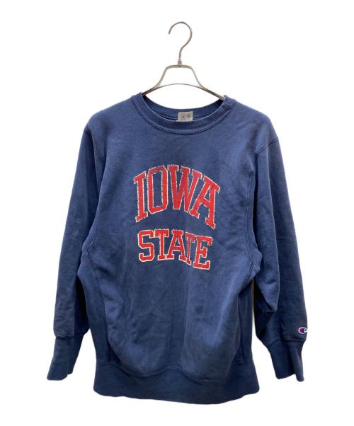 Champion（チャンピオン）Champion (チャンピオン) リバースウィーブ プリントスウェット ネイビー サイズ:XLの古着・服飾アイテム
